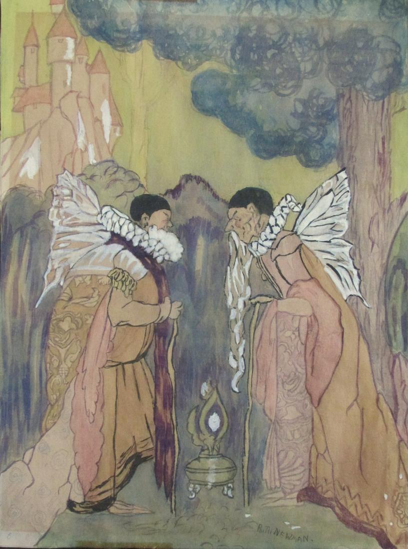 Angels - Ruth Newman - Manner of Arthur Rackham (1 of 3)