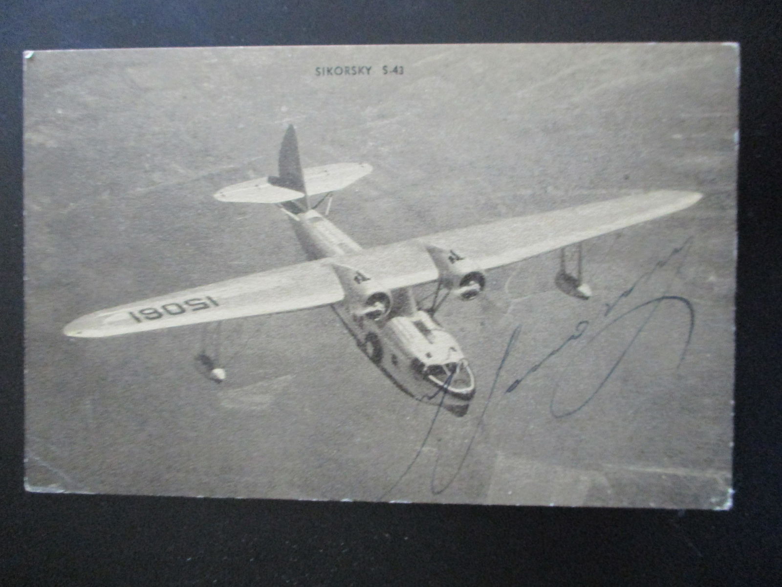 Signed Sikorsky S-43 Postcard (1 of 4)