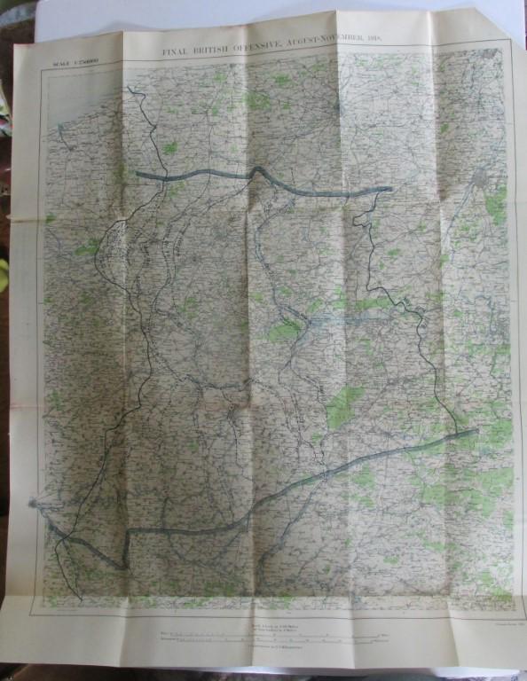 Final British Offensive August - November 1918 Map (1 of 4)