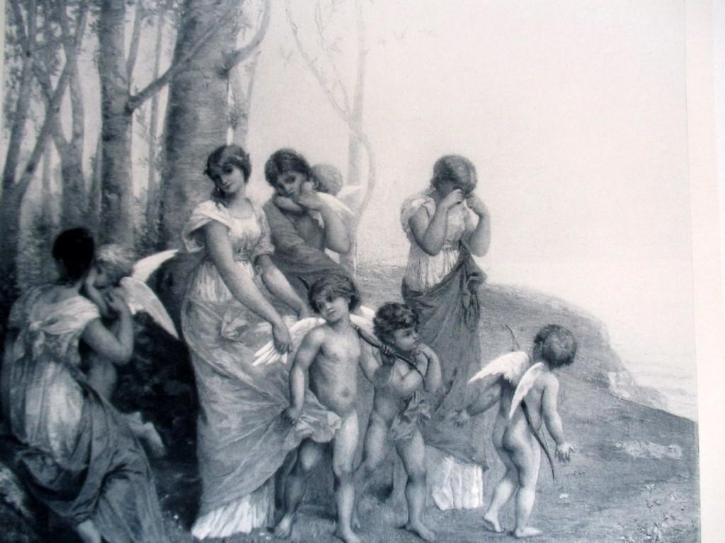 Love's Captives - Jean Aubert: Love's Captives Elephant Folio. Artist: Jean Aubert Print Type: Photogravure Date: [1895] Limited 1000 Origin: French School