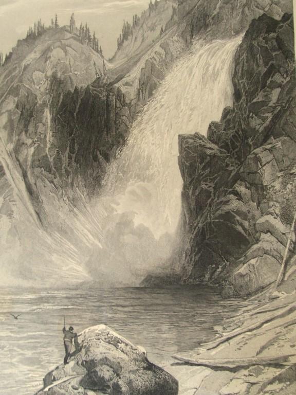 The Upper Yellowstone Falls 1873 (1 of 3)