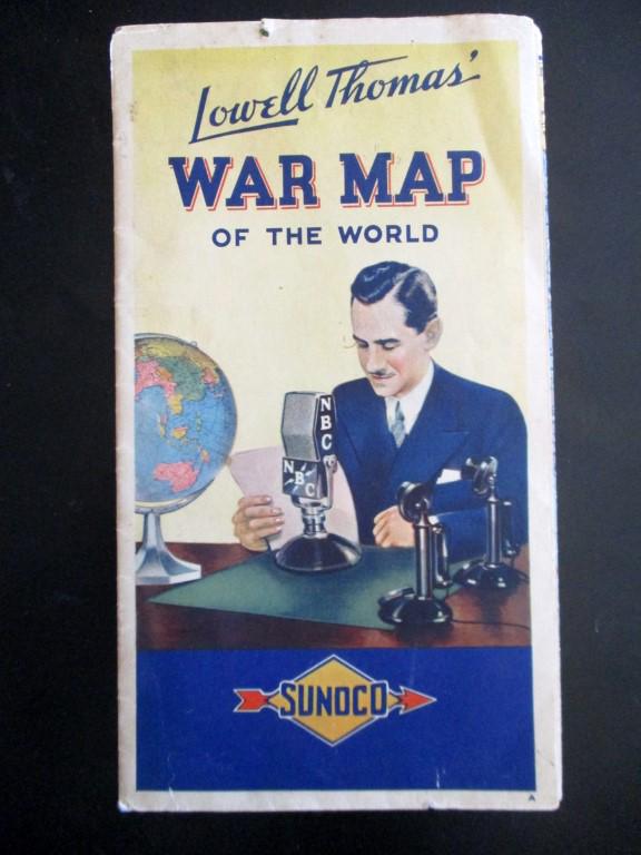 Lowell Thomas War Map  - World War Two (1 of 1)