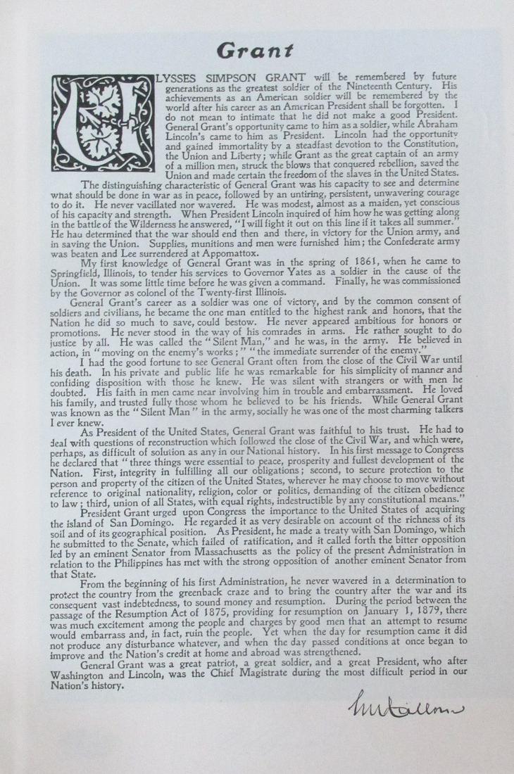 Tribute to President Ulysses S. Grant: Tribute to President Ulysses S. Grant Artist: After Gilbert Stuart Print Type: Photogravure Signed: George Washington in plate Date: 1907