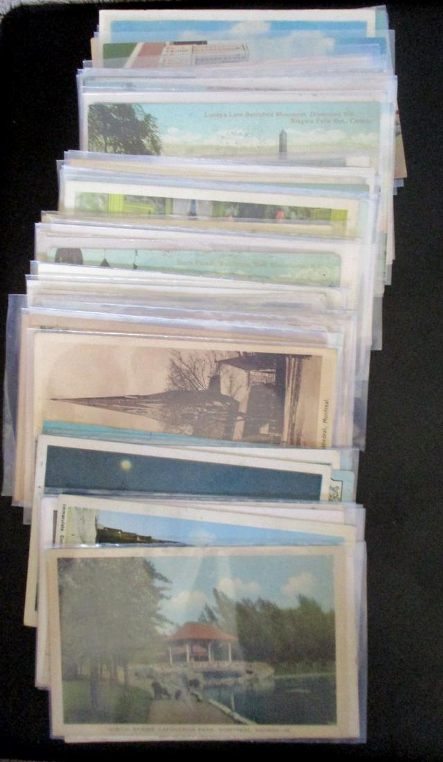 Approx 75 Vintage Canadian Postcards (1 of 7)