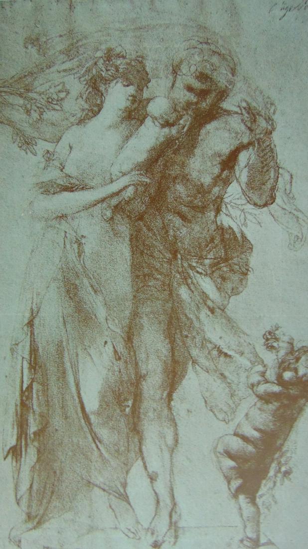Pencil Drawing by Auguste Rodin (1 of 2)