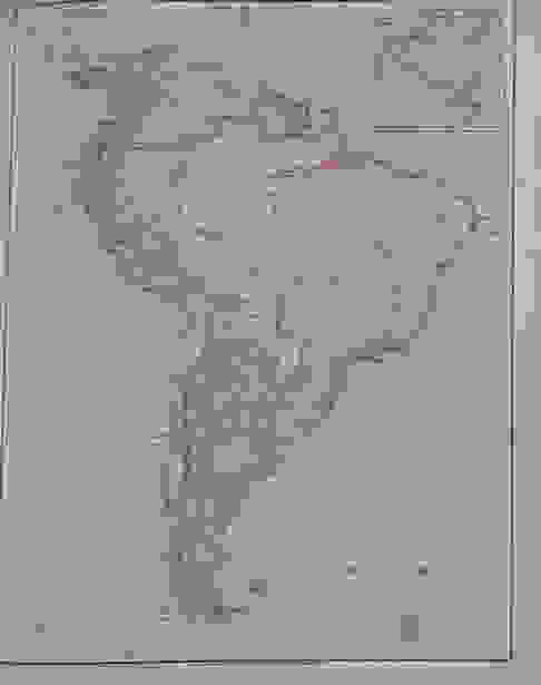 Political Map Of South America Auction