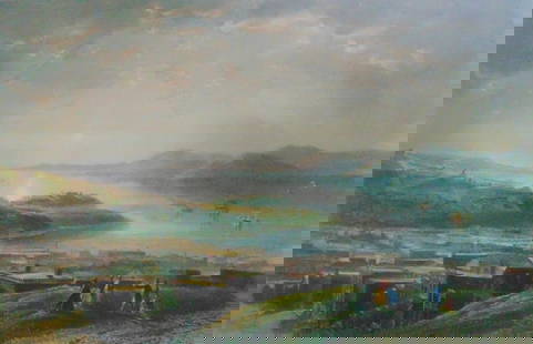 Golden Gate From Telegraph Hill - California: Golden Gate From Telegraph Hill - Hand Colored After James David Smillie. Prior to the Golden Gate Bridge. Artist: James David Smillie Print Type: En