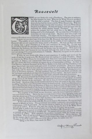 Tribute to President Theodore Roosevelt: Tribute to President Theodore Roosevelt Artist: After Gilbert Stuart Print Type: Photogravure Signed: George Washington in plate Date: 1907<