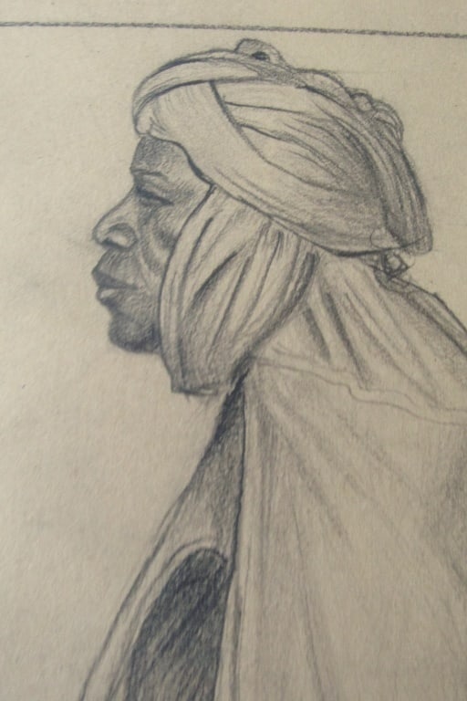 Alan Howard (1923 - 2008) Middle Eastern Man (1 of 3)