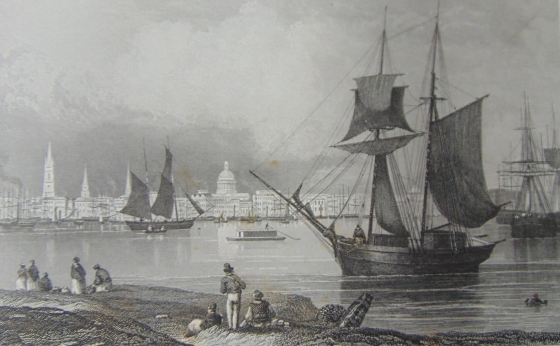 New Orleans - Louisiana: New Orleans - Louisiana Rare Print Type: Copper Engraving Date: Circa 1850 Publisher: Hermann J Meyer Origin: American Dimensions: 11 x 7" Subject: A