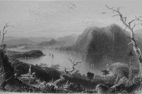 Crow Nest From Bull Hill - Hudson River: Crow Nest From Bull Hill - Hudson River Artist: William Henry Bartlett Print Type: Engraving Date: Circa 1840 Dimensions: 10 x 7.5 " Subject: 19th Century American Sc