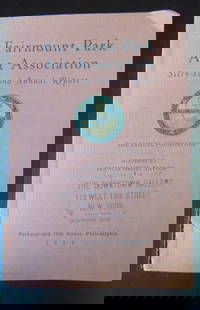 Fairmount Park Art Association 62nd Annual Report: Fairmount Park Art Association 62nd Annual Report The Samuel Foundation - Address by Francis Henry Taylor - Parkway and w5th Street Philadelphia Pennsylvania. Rare Illustrations: B/W Photos &