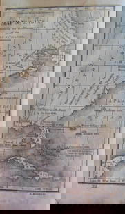 Map Exhibiting Discoveries of Early Navigators: Map Exhibiting Discoveries of Early Navigators to America Map No. 2. 1578 Cartographer: A. Anderson Dated: Circa 1840 Dimensions: 6 x 4" Condition Report Toning. Rounded left tips. Good Subject