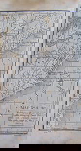 Map 1620 English & French American Land Grants: Map Exhibiting the 1620 land grants made by the King of Great Britain and France during the early part of the 17th century Map No. 3. Cartographer: Roberts Dated: Circa 1840 Dimensions: 6 x 4"