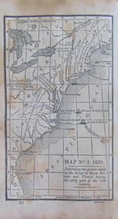 Map 1620 English & French American Land Grants: Map Exhibiting the 1620 land grants made by the King of Great Britain and France during the early part of the 17th century  Map No. 3. Cartographer: Roberts Dated: Circa 1840 Dimens