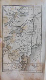 Map of 1763 From the Delawares to Canada: Map of 1763 From the Delawares to Canada Map No. 7 Dated: Circa 1840 Dimensions: 6 x 4" Condition Report Toning. Rounded left tips. Good Subject References: 220