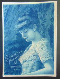 Co-Operative Foundry Co Red Cross Stove Trade Card: Co-Operative Foundry Co Red Cross Stove Trade Card Rochester, NY. One of the most striking Trade Cards published by Gies & Co., Buffalo, N. Y. An exceptional example of the height of Victorian