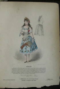 Ceres: Ceres No. 54 (French Paris Fashions)L. Michau & Co. EditeursOn stiff paper. Rare Artist: Don Jean Print Type: Hand colored Engraving Date: 19th century Publisher: Socie