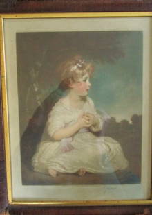 The Age of Innocence - Elizabeth Gullard: The Age of Innocence Elizabeth Gullard (1857 - 1934) AN absolutely beautiful mezzotint of Reynolds painting. Publishing information at bottom. Artist: Elizabeth Gullard After Sir Joshua Reyno