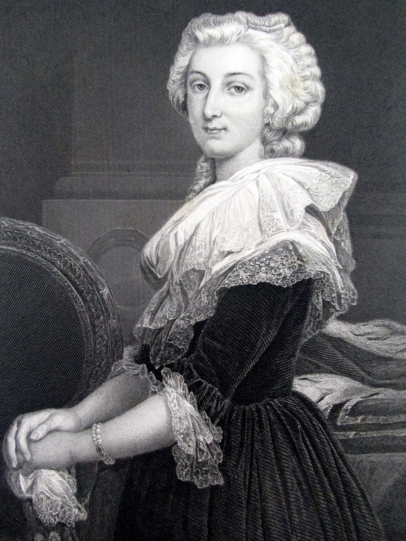 Marie Antoinette: Marie Antoinette Print Type: Engraving Signed: In plate Date: c1873 Publisher: Johnson Wilson Dimensions: 11 x 8" Notes & Liter