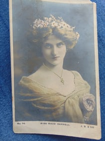 Miss Maud Darrell (Vaudeville Actress) RPPC