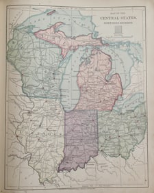 Map of Central States - Northern Division