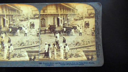 Rosario Street and Binondo Church Manila