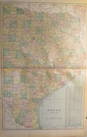 Large Map of Texas (Eastern Part)