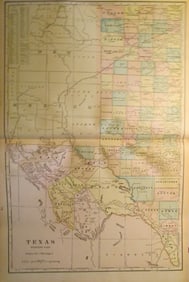 Large Map of Texas (Western Part)