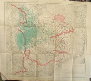 Allied Advance 1918 - World War One Map