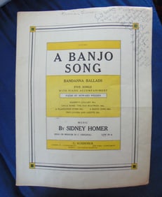 A Banjo Song - - Black Plantation Music