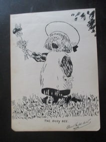 The Busy Bee - Pen and Ink