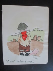 Avin Is Photo Took - Watercolor 1917