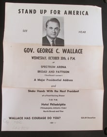 George Wallace Presidential Race Broadside