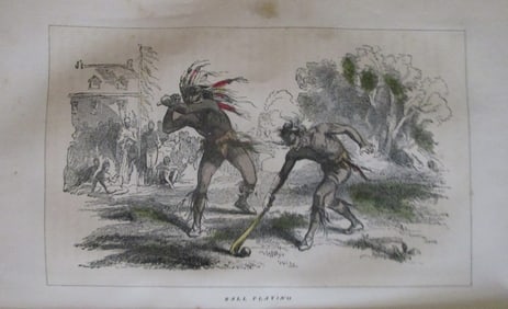 Native American Indian Ball Playing
