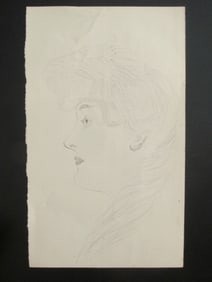 Gibson Girl Style Pencil Sketch