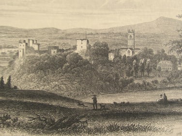 Ludlow Castle From Whitcliff - Great Britain