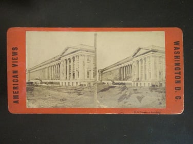 Early Stereoview U. S. Treasury Building