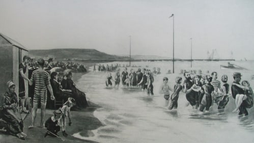 The Bathing Hour at Trouville - Heaton 1889
