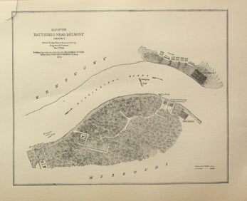 Map - Battlefield Near Belmont MO  (Civil War)