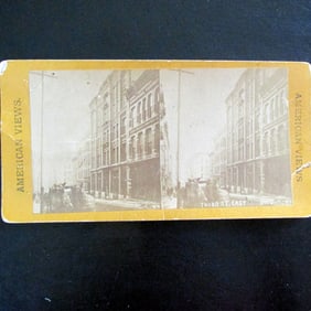 Third Street New York City - American Stereo View