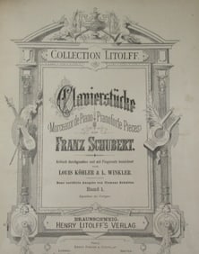 Clauierstuche - Franz Schubert