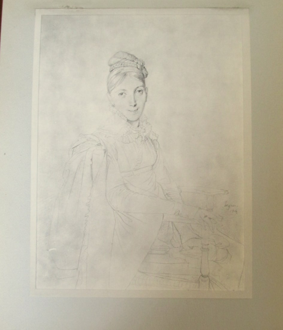 Jean Auguste Ingres - Portrait of a Lady Seated (1 of 2)