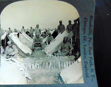 Serbian Camp Back of Front Line in the Balkins