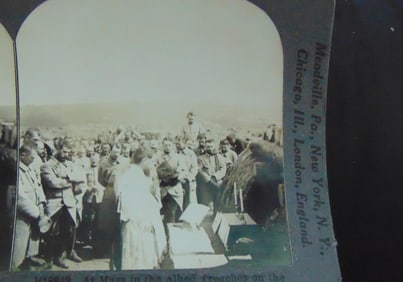 Mass In the Allied Trenches on the Western Front