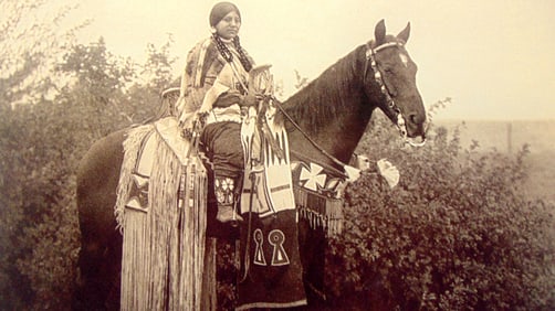 Cayuse In Ceremonial Clothing