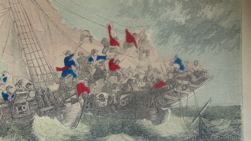 Engagement Between The French Fleet & British
