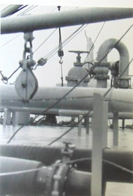 Valves and Pipes of an Empty Oil Barge