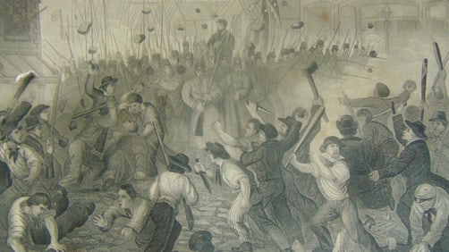 Attack on the Massachusetts 6th at Baltimore