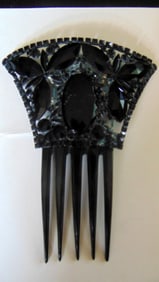 Victorian Mourning  Ladies Hair Comb